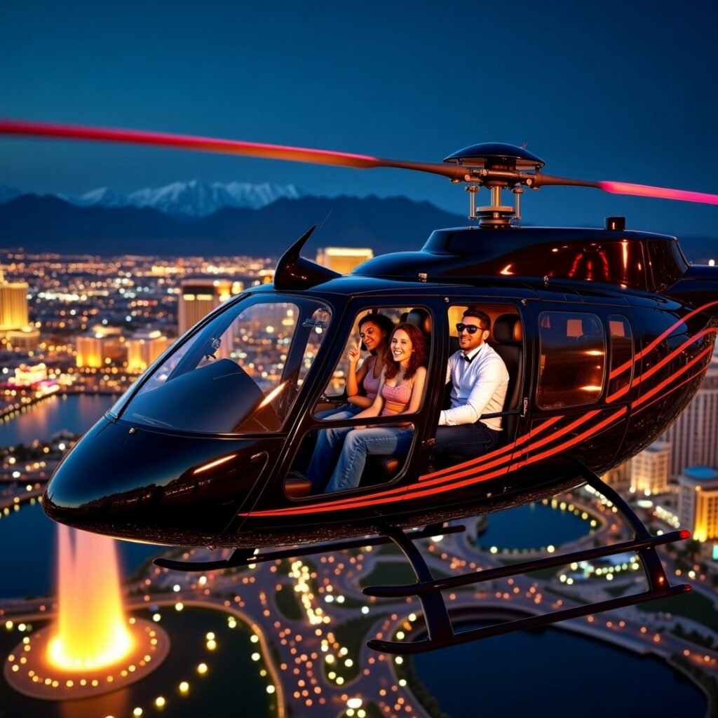 Night Helicopter Tours in Las Vegas