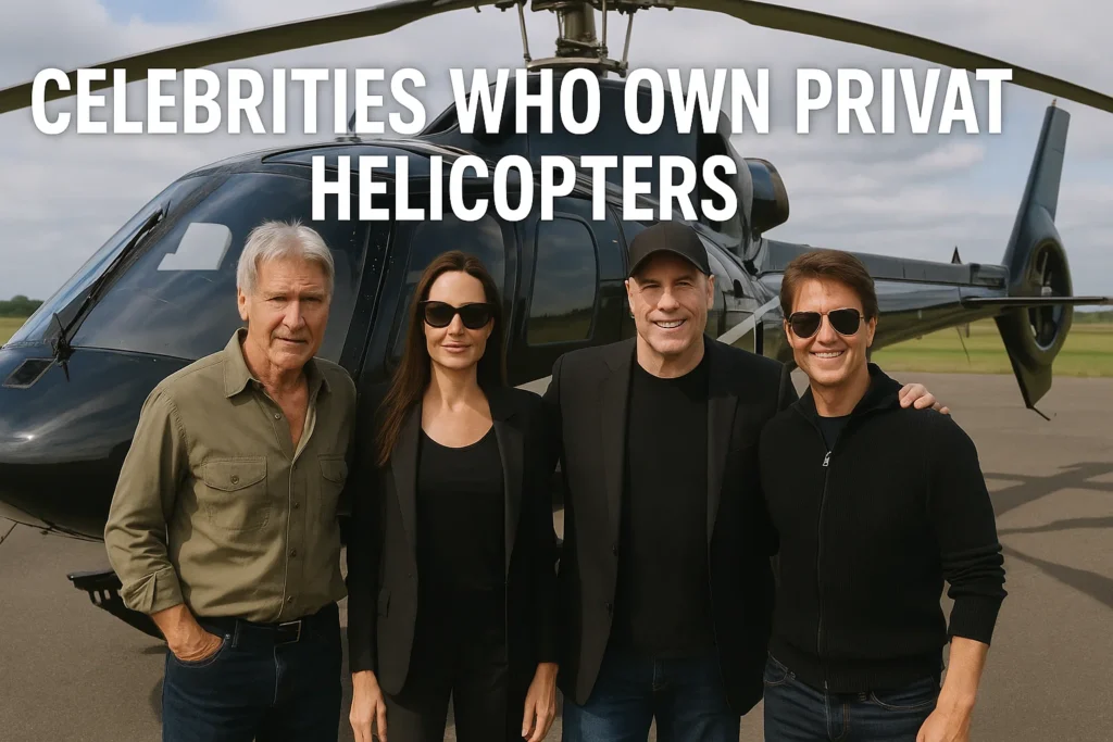 celebrities who own private helicopters