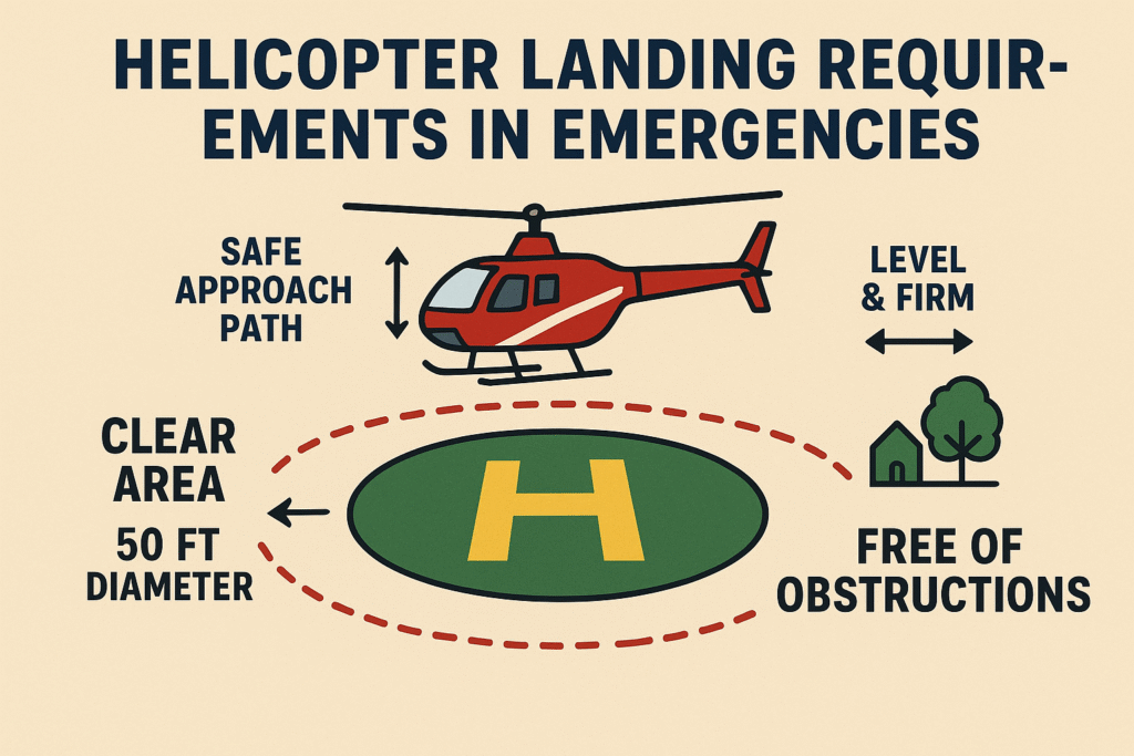 helicopter landing requirements in emergencies