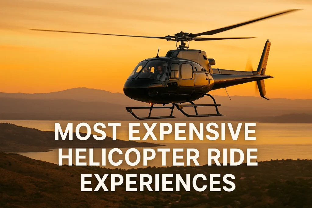 most expensive helicopter ride experiences