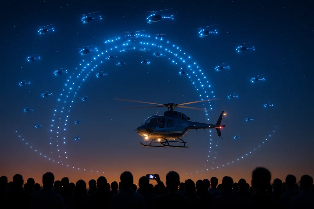 Helicopter Light Shows