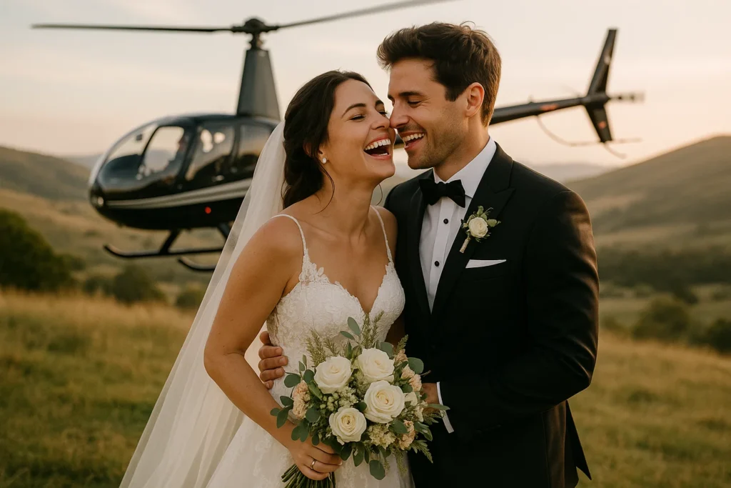 Helicopters in Wedding Cinematography