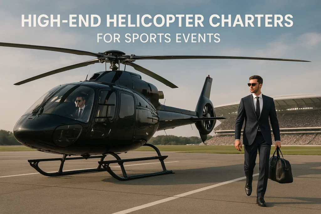 High-End Helicopter Charters for Sports Events