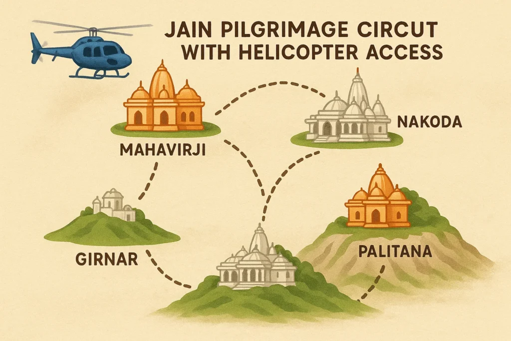 Jain Pilgrimage Circuit with Helicopter Access