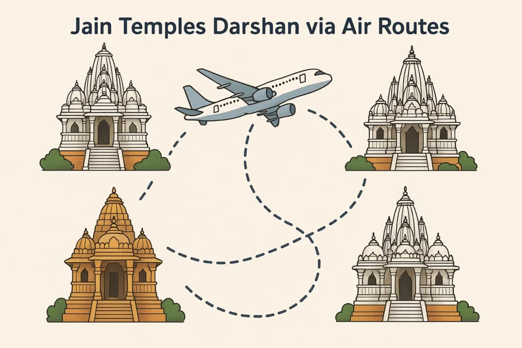 Jain Temples Darshan via Air Routes