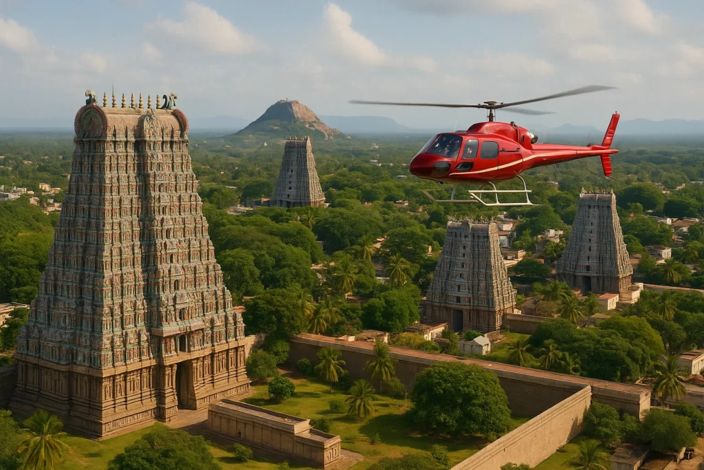 Temple Hopping in Tamil Nadu by Helicopter