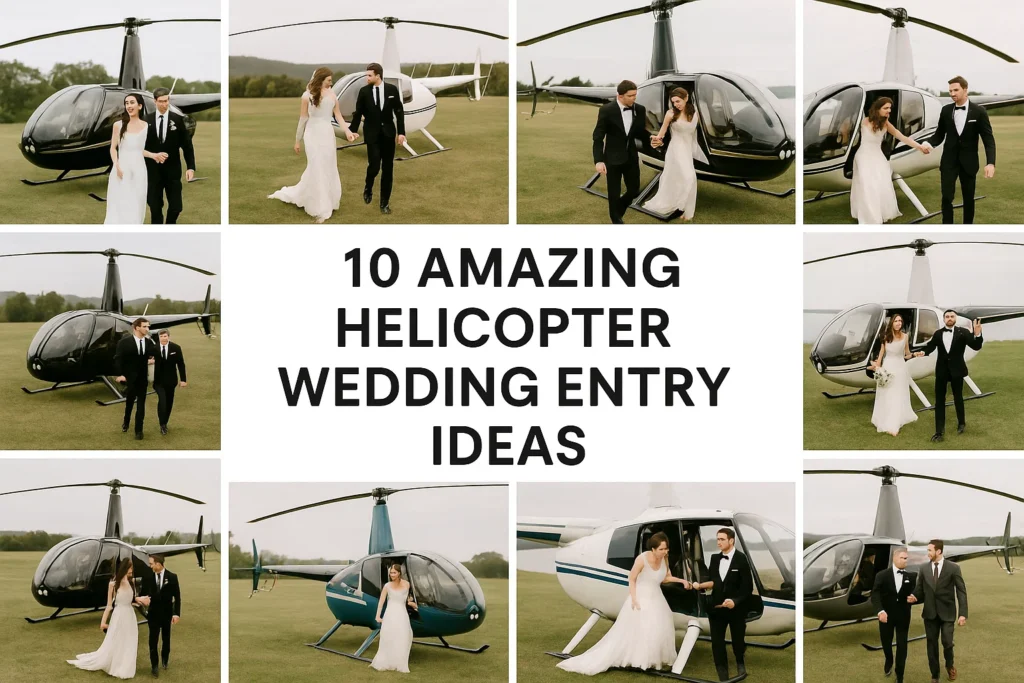 10 Amazing Helicopter Wedding Entry Ideas