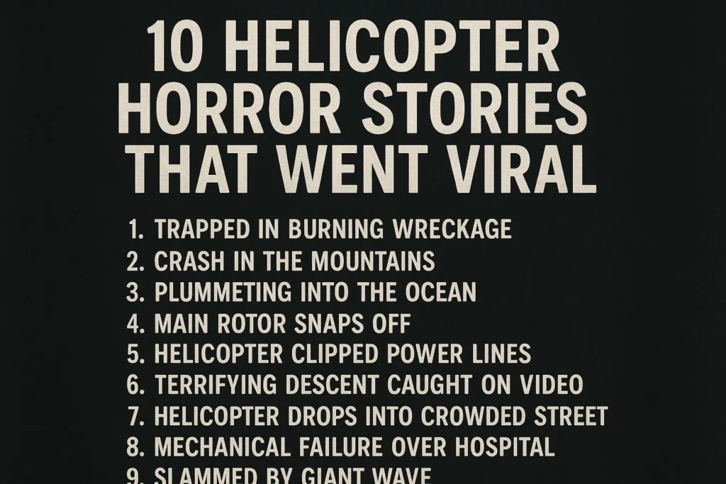 10 Helicopter Horror Stories That Went Viral