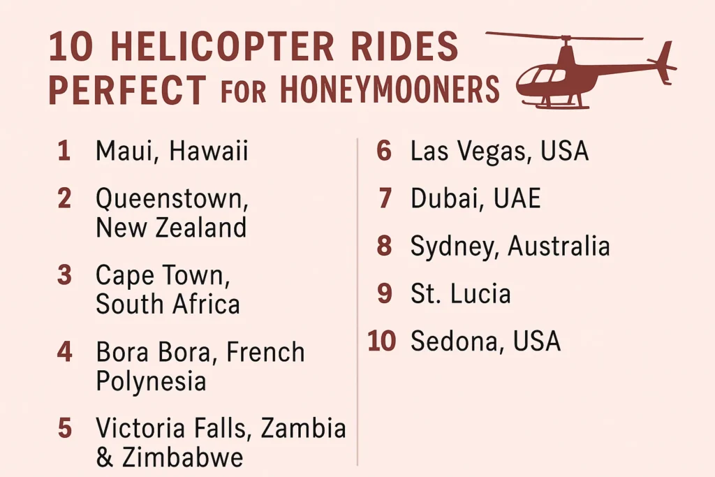 10 Helicopter Rides Perfect for Honeymooners
