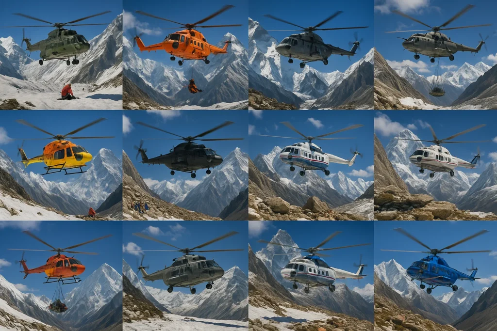 10 High-Altitude Helicopter Missions