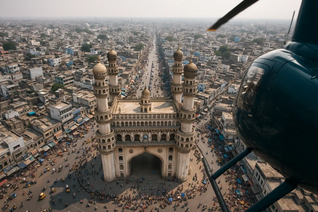 Aerial view of Charminar
