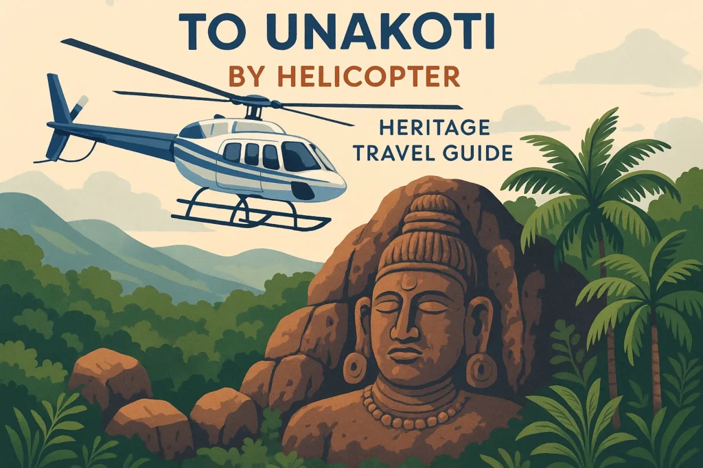 Agartala to Unakoti by helicopter