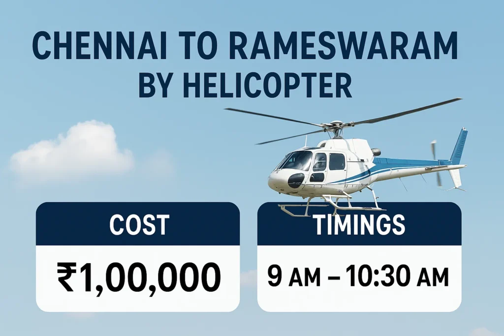 Chennai to Rameswaram by helicopter