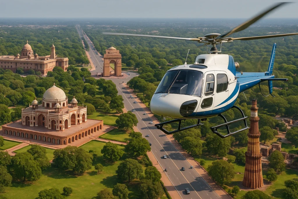 Delhi aerial helicopter tour