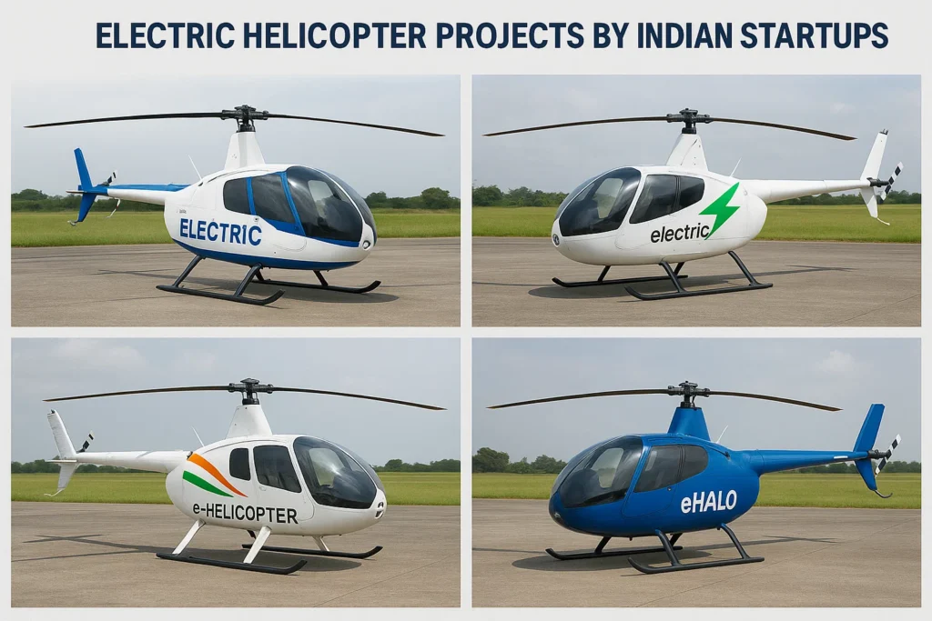 Electric Helicopter Projects by Indian Startups