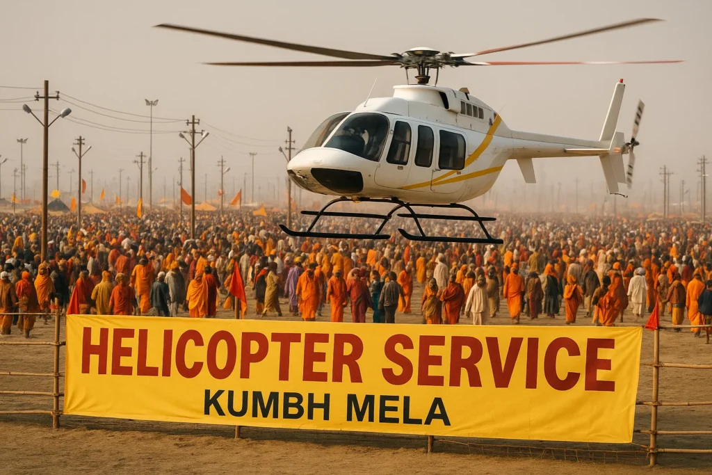 Helicopter Service During Kumbh Mela
