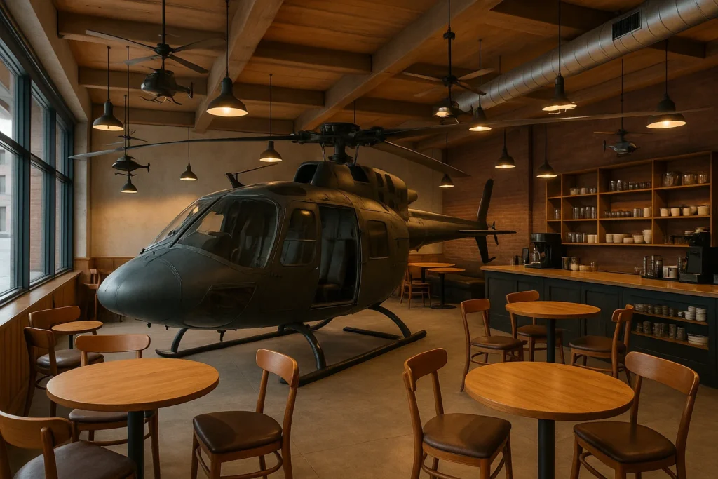 Helicopter-Themed Café Ideas