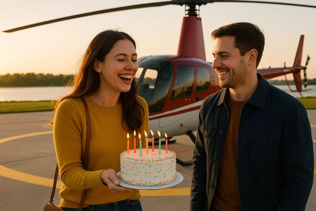 Helicopter Tour for Birthday Surprise