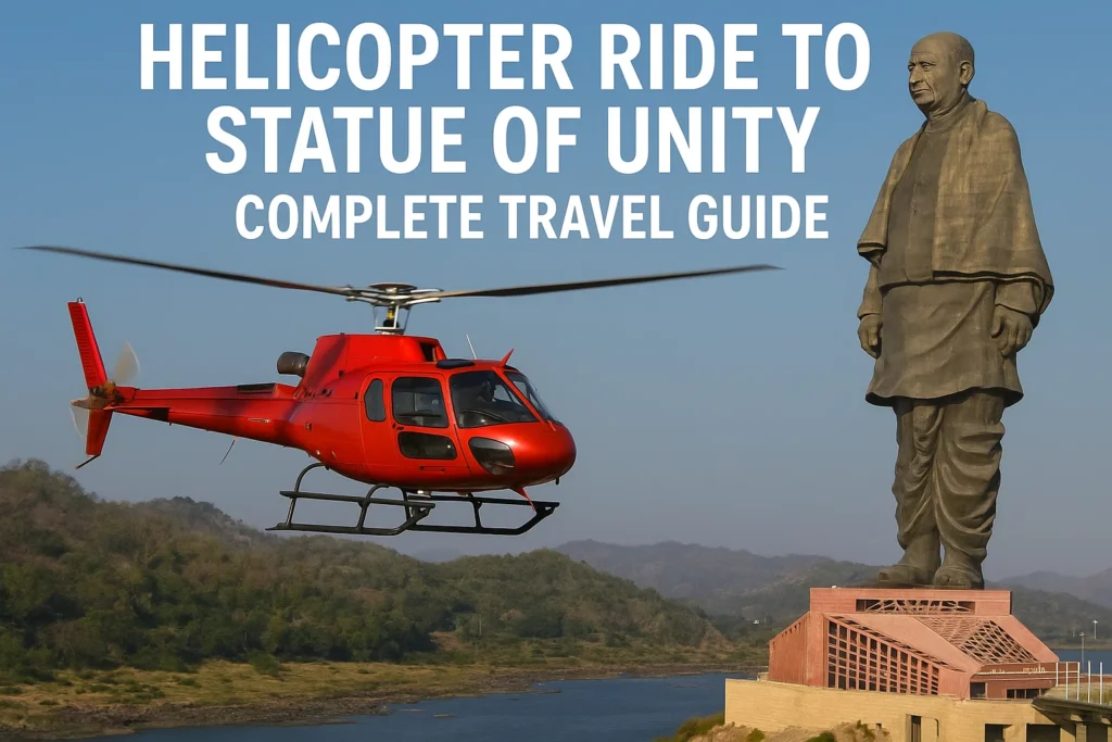 Helicopter ride to Statue of Unity