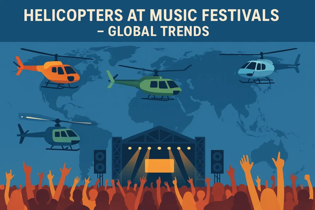 Helicopters at Music Festivals