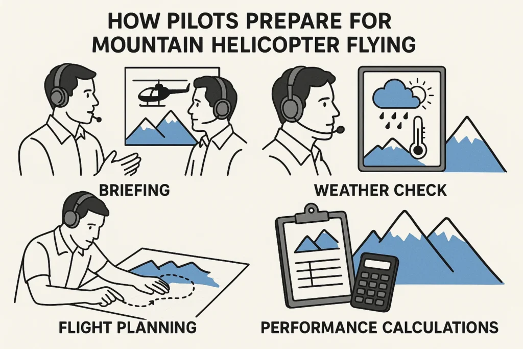 How Pilots Prepare for Mountain Helicopter Flying