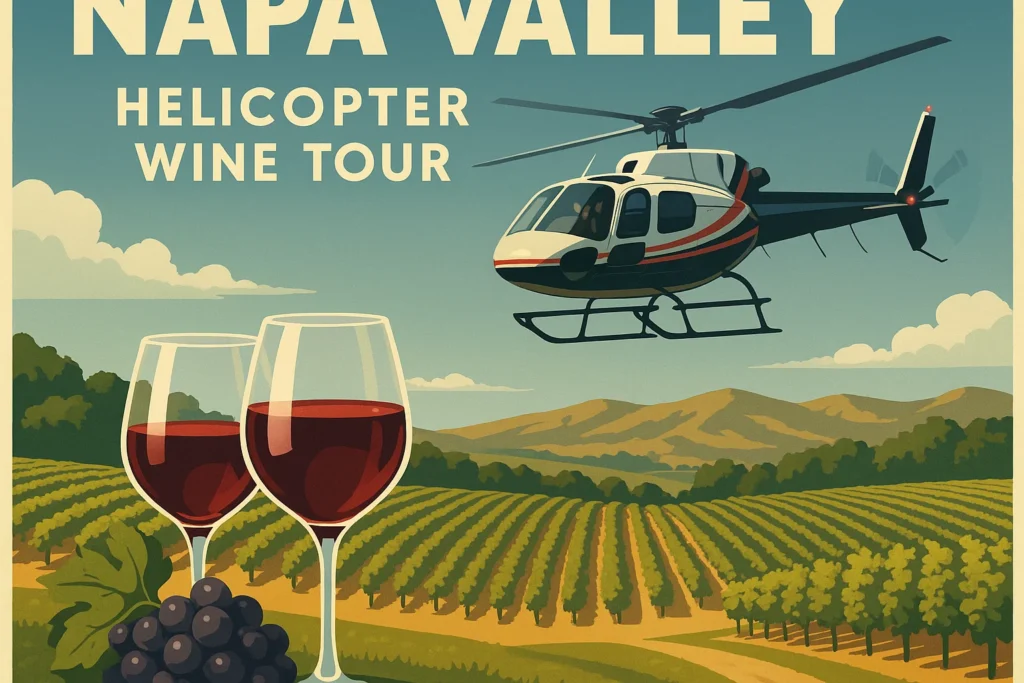 LA to Napa Valley helicopter wine tour