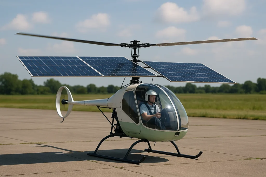 Solar-Powered Helicopter Experiments