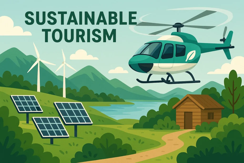 Sustainable Tourism via Helicopters