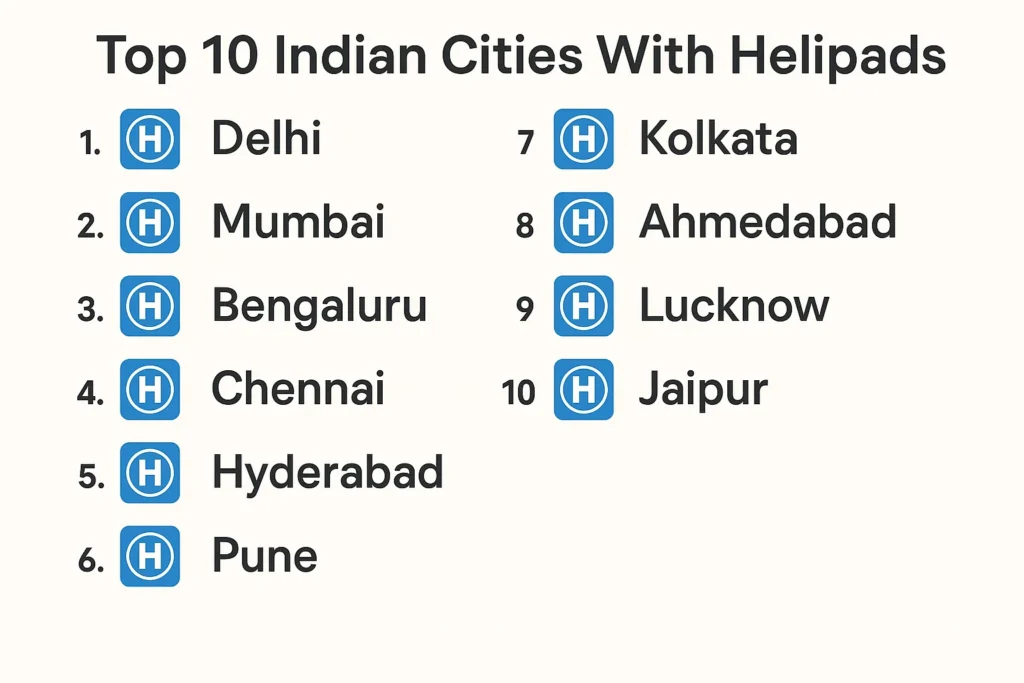 Top 10 Indian Cities With Helipads