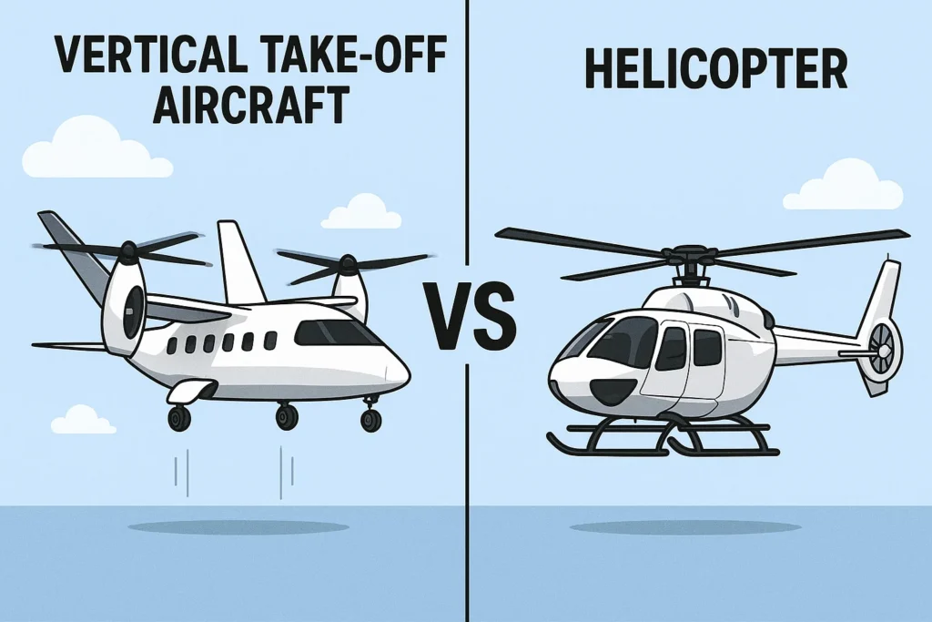 Vertical Take-Off Aircraft vs Helicopters
