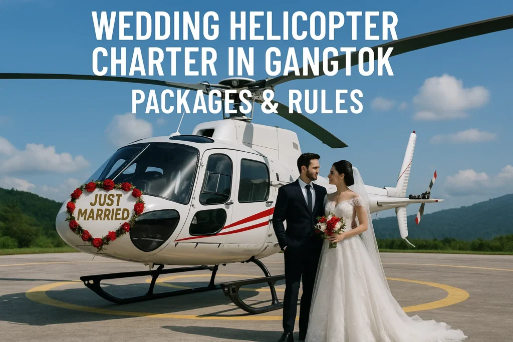 wedding helicopter charter in Gangtok