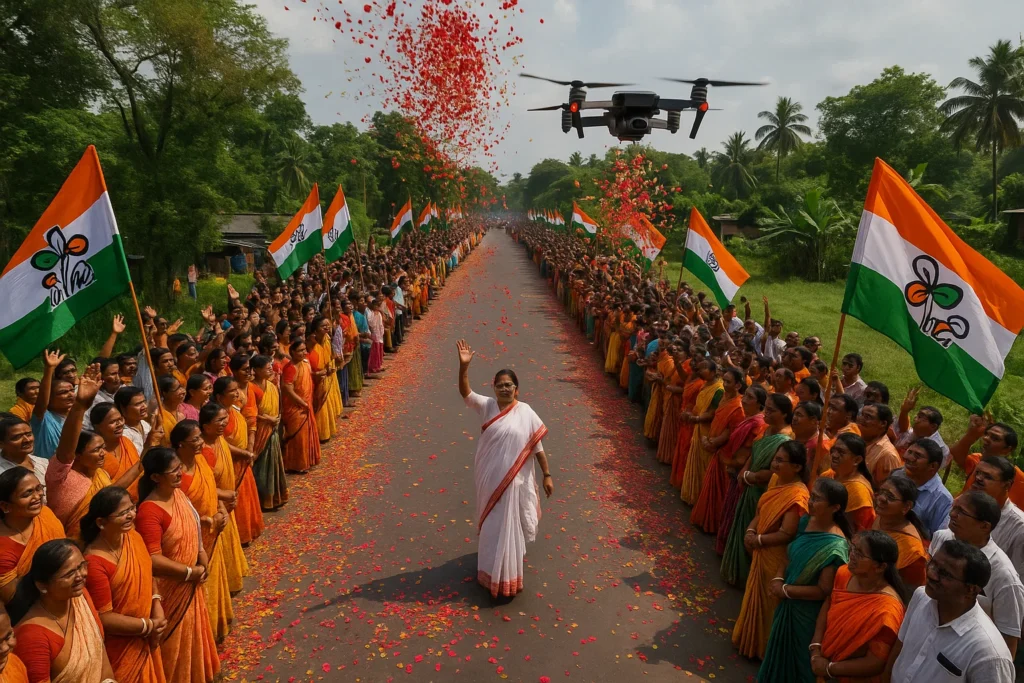 Aerial Flower Shower & Drone Photography in West Bengal