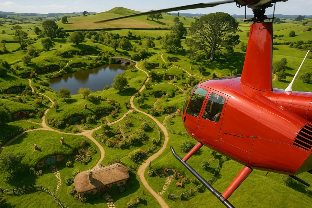 Aerial View of Hobbiton