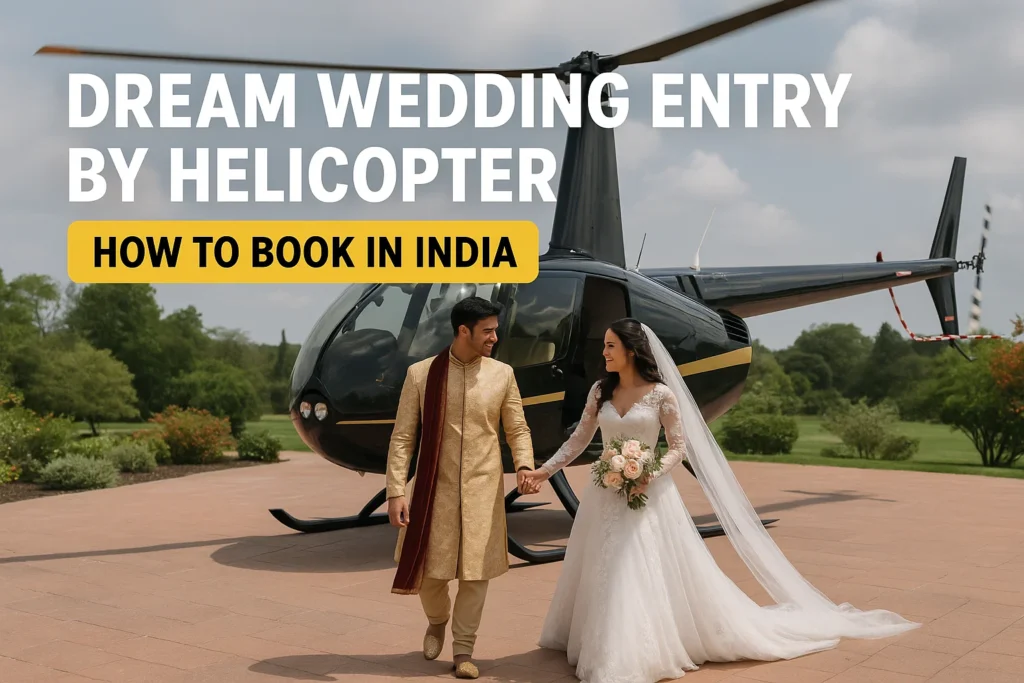 Dream Wedding Entry by Helicopter