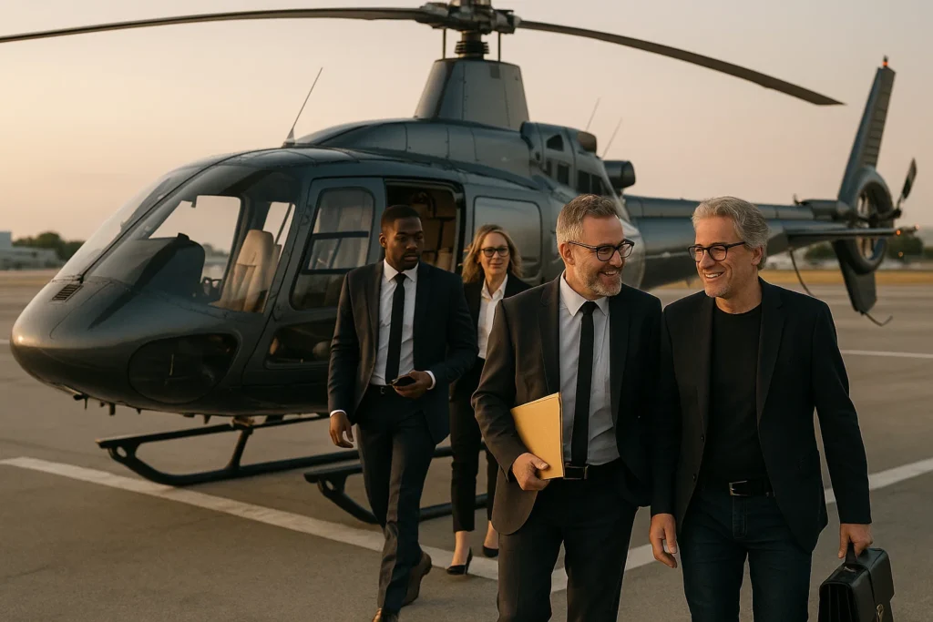 Film & Media Executives Using Helicopter Travel