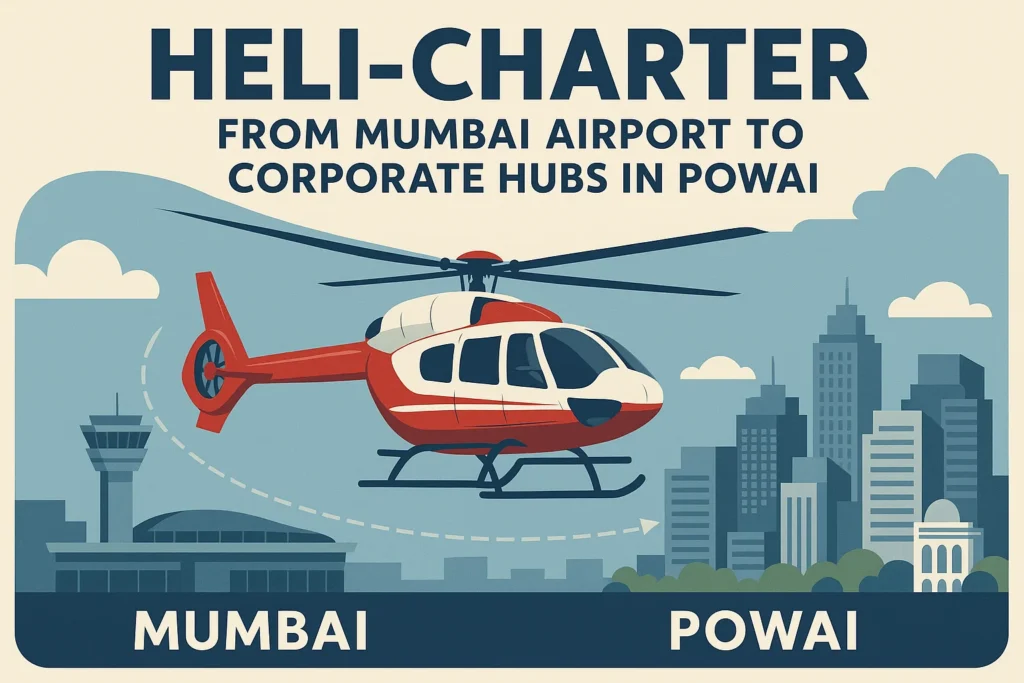 Heli-Charter from Mumbai Airport to Corporate Hubs in Powai