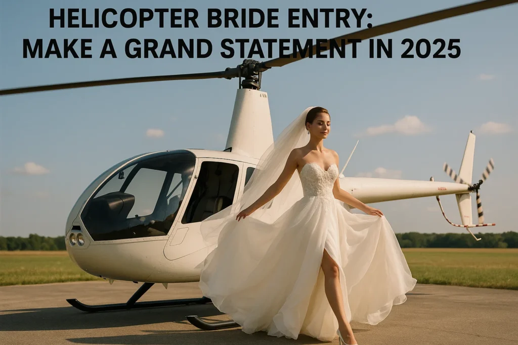 Helicopter Bride Entry