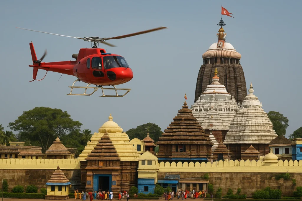 Helicopter Pilgrimage in Odisha