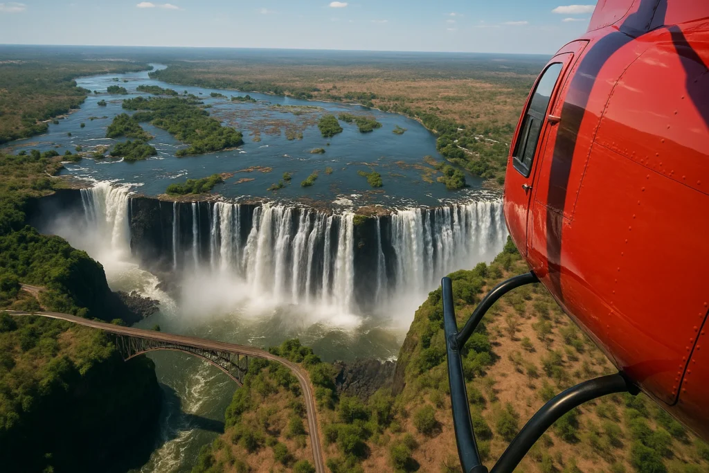 Helicopter Ride to Victoria Falls