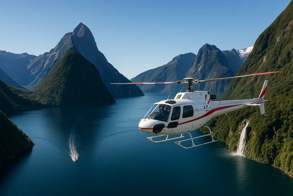Helicopter Tours Over Milford Sound