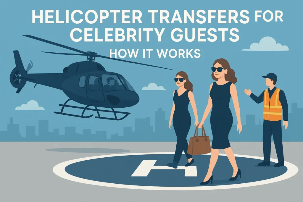 Helicopter Transfers for Celebrity Guests