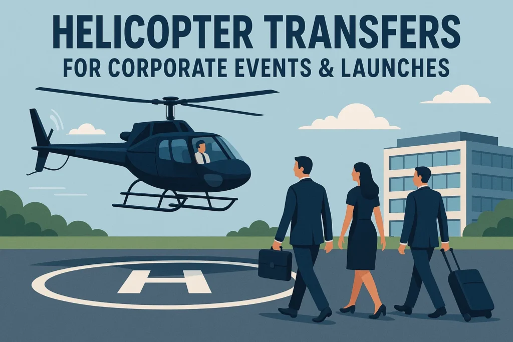 Helicopter Transfers for Corporate Events & Launches