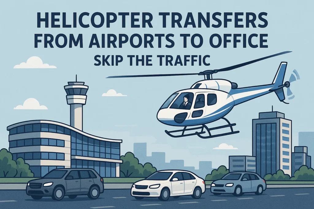 Helicopter Transfers from Airports to Office