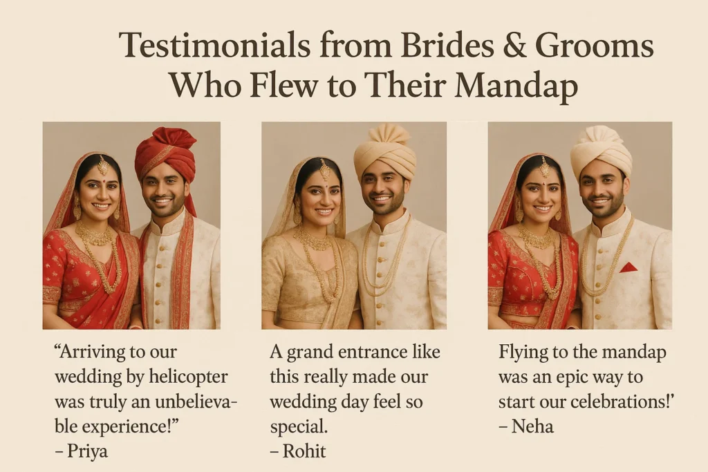 Helicopter Wedding Testimonials