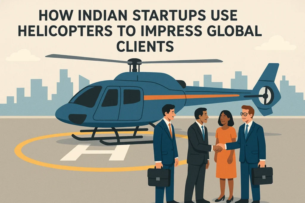 Indian Startups Use Helicopters to Impress Global Clients