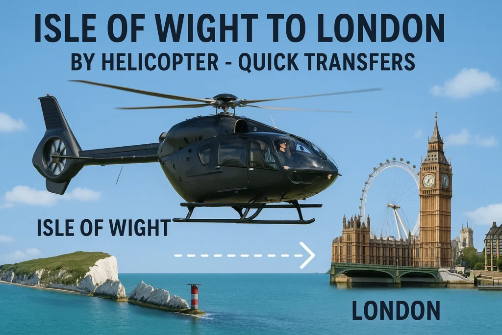Isle of Wight to London by Helicopter