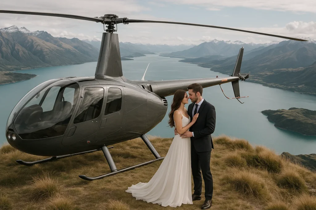 Pre-Wedding Photoshoot by Helicopter