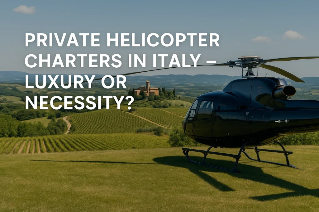 Private Helicopter Charters in Italy