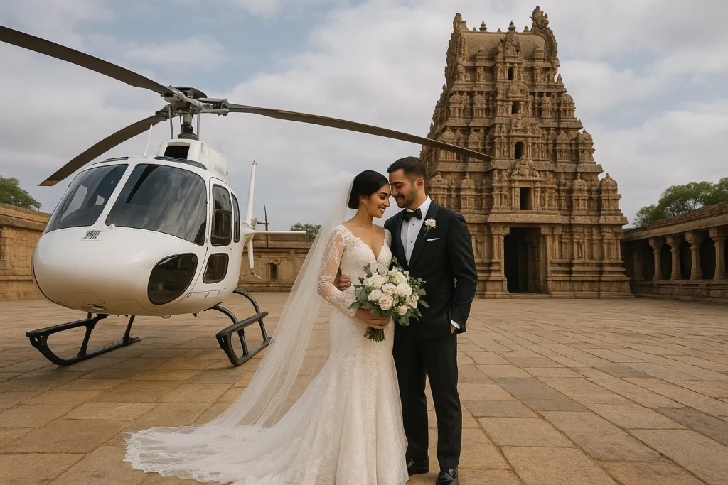 Temple Weddings with Helicopter Access