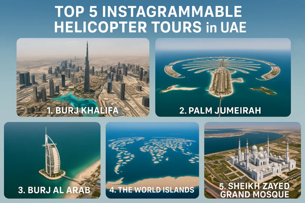 Top 5 Instagrammable Helicopter Tours in UAE